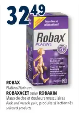 Familiprix ROBAX, ROBAXACET or ROBAXIN, Back and muscle pain, selected products offer