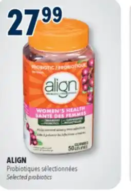 Familiprix ALIGN, Selected probiotics offer