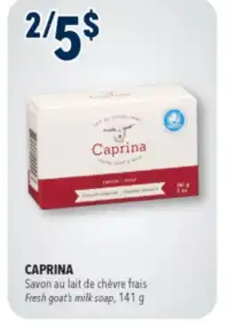 Familiprix CAPRINA, Fresh goat's milk soap, 141 g offer