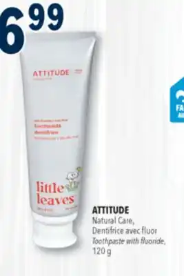 Familiprix Attitude watermelon gel toothpaste for kids 120g offer