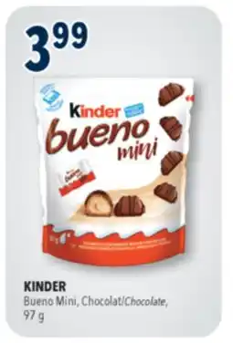 Familiprix KINDER, Bueno Mini, Chocolate, 97 g offer