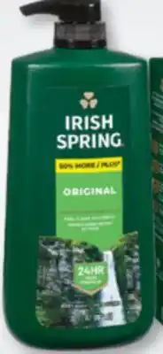 Familiprix IRISH SPRING, Body wash, 887 ml offer