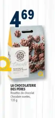 Familiprix LA CHOCOLATERIE DES PÈRES, Chocolate rosettes, 135 g offer