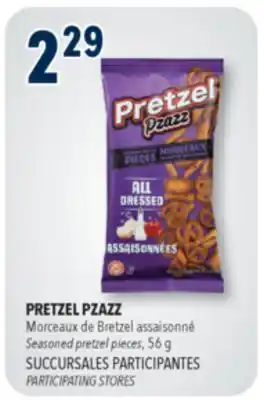 Familiprix PRETZEL PZAZZ, Seasoned pretzel pieces, 56g offer