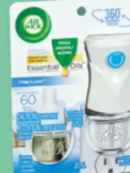 Familiprix Air Wick Essential Oils Scented oil warmer + refill Crisp Linen 20ml offer