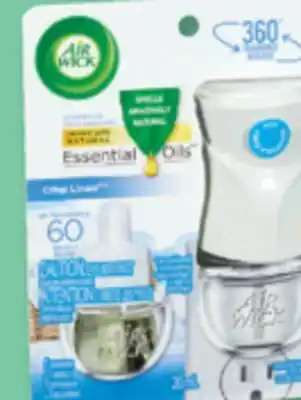 Familiprix Air Wick Essential Oils Scented oil warmer + refill Crisp Linen 20ml offer