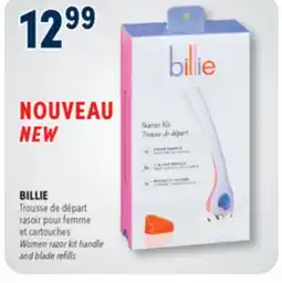 Familiprix BILLIE Women razor kit handle and blade refills offer