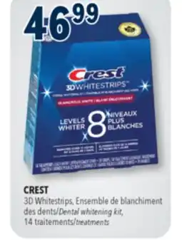 Familiprix CREST, 3D Whitestrips, Blanc brillant offer
