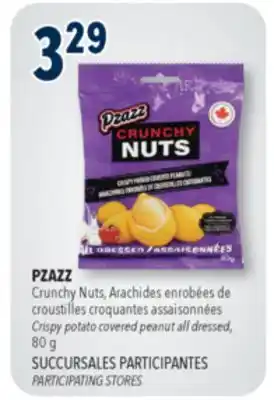 Familiprix PZAZZ, Crunchy Nuts, Crispy potato covered peanut all dressed, 80 g offer