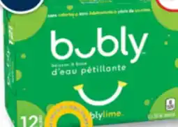 Familiprix BUBLY Sparkling water, 12 x 355 ml offer