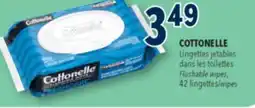Familiprix COTTONELLE, Flushable wipes, 42 wipes offer