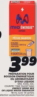 IGA MIO ENERGY DRINK MIX OR LIQUID WATER ENHANCER offer
