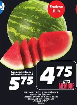 IGA SEEDLESS WATERMELON offer