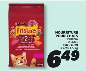 IGA PURINA FRISKIES CAT FOOD offer