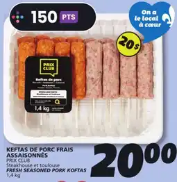 IGA FRESH SEASONED PORK KOFTAS offer