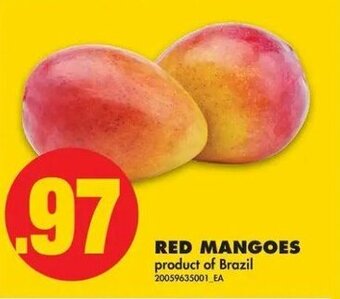 No Frills Red mangoes offer