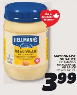 IGA HELLMANN'S MAYONNAISE OR SAUCE offer