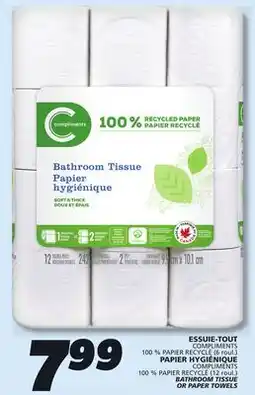 IGA BATHROOM TISSUE OR PAPER TOWELS offer