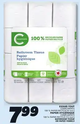 IGA BATHROOM TISSUE OR PAPER TOWELS offer