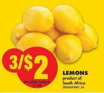 No Frills Lemons offer