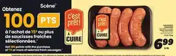 IGA C'EST PRÊT! À CUIRE FRESH SAUSAGES offer