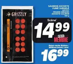 IGA GRIZZLY FROZEN SMOKED SOCKEYE SALMON offer