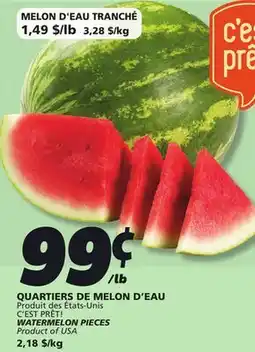 IGA WATERMELON PIECES offer