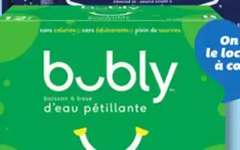 IGA BUBLY CARBONATED NATURAL SPRING WATER OR WATER-BASED SPARKLING DRINK offer