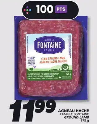 IGA FAMILLE FONTAINE GROUND LAMB offer