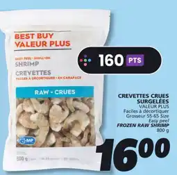 IGA VALEUR PLUS FROZEN RAW SHRIMP offer