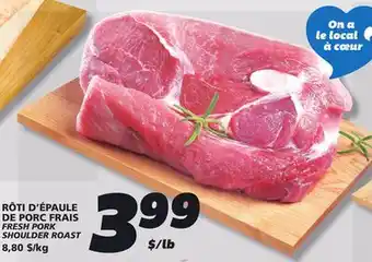 IGA FRESH PORK SHOULDER ROAST offer