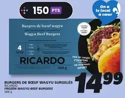 IGA RICARDO FROZEN WAGYU BEEF BURGERS offer