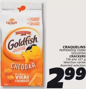 IGA PEPPERIDGE FARM GOLDFISH CRACKERS offer
