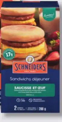IGA SCHNEIDERS FROZEN BREAKFAST BITES OR SANDWICHES offer