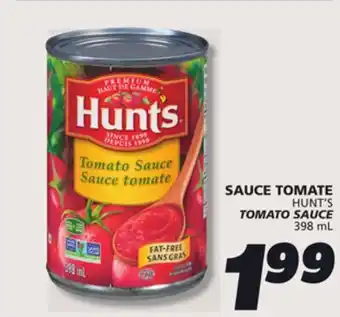 IGA HUNT'S TOMATO SAUCE offer