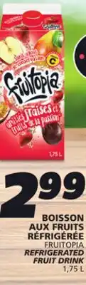 IGA FRUITOPIA REFRIGERATED FRUIT DRINK offer