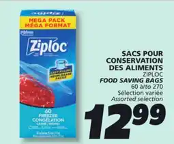 IGA ZIPLOC FOOD SAVING BAGS offer