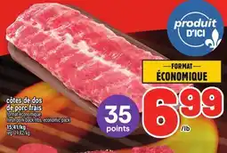 Metro CÔTES DE DOS DE PORC FRAIS | FRESH PORK BACK RIBS offer