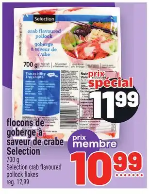 Metro FLOCONS DE GOBERGE À SAVEUR DE CRABE SELECTION | SELECTION CRAB FLAVOURED POLLOCK FLAKES offer