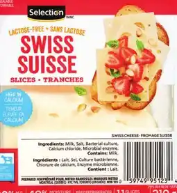 Metro FROMAGE EN TRANCHES SELECTION | SELECTION SLICED CHEESE offer