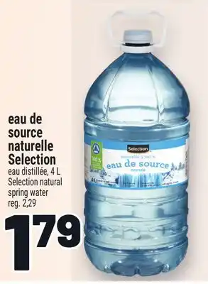 Metro EAU DE SOURCE NATURELLE SELECTION | SELECTION NATURAL SPRING WATER offer