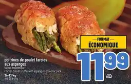 Metro POITRINES DE POULET FARCIES AUX ASPERGES | CHICKEN BREASTS STUFFED WITH ASPARAGUS offer