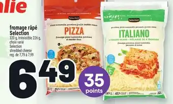 Metro FROMAGE RÂPÉ SELECTION | SELECTION SHREDDED CHEESE offer