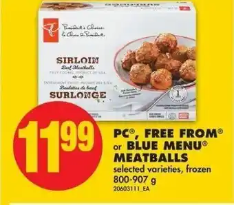 No Frills PC free from or blue menu meatballs offer
