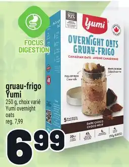 Metro GRUAU-FRIGO YUMI | YUMI OVERNIGHT OATS offer