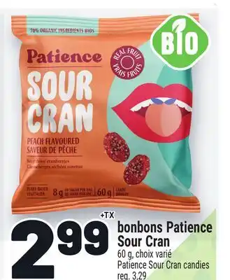 Metro BONBONS PATIENCE SOUR CRAN | PATIENCE SOUR CRAN CANDIES offer