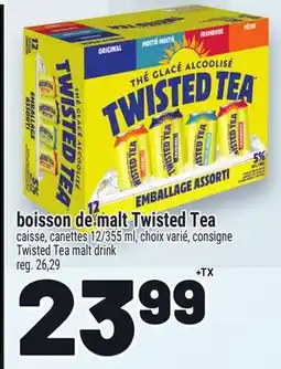Metro BOISSON DE MALT TWISTED TEA | TEA TWISTED TEA MALT DRINK offer