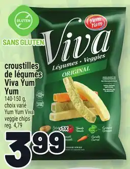 Metro CROUSTILLES DE LÉGUMES VIVA YUM YUM | YUM YUM VIVA VEGGIE CHIPS offer