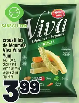 Metro CROUSTILLES DE LÉGUMES VIVA YUM YUM | YUM YUM VIVA VEGGIE CHIPS offer