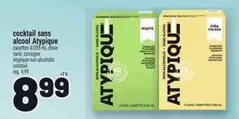 Metro COCKTAIL SANS ALCOOL ATYPIQUE |ATYPIQUE NON-ALCOHOLIC COCKTAIL offer